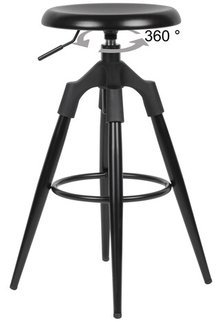 Barhocker Metall schwarz