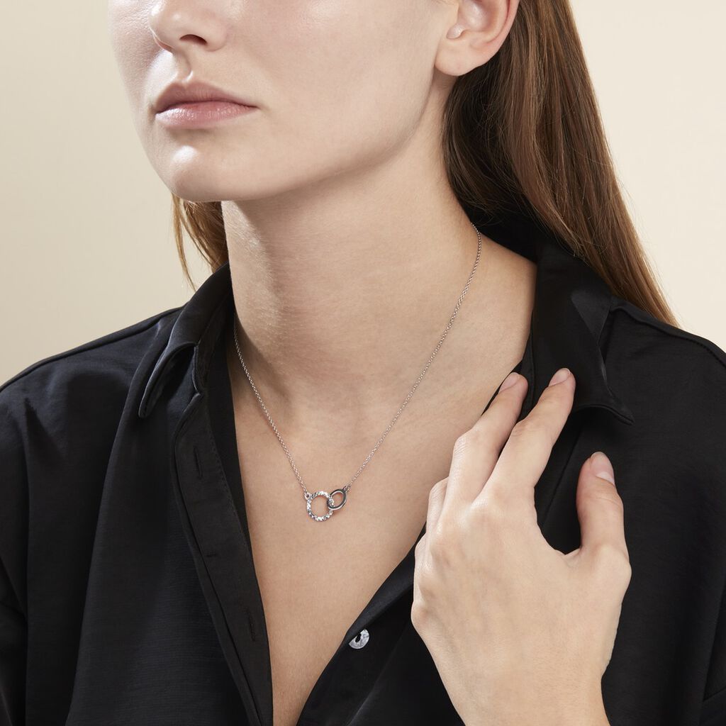 Collier Argent Blanc Ula