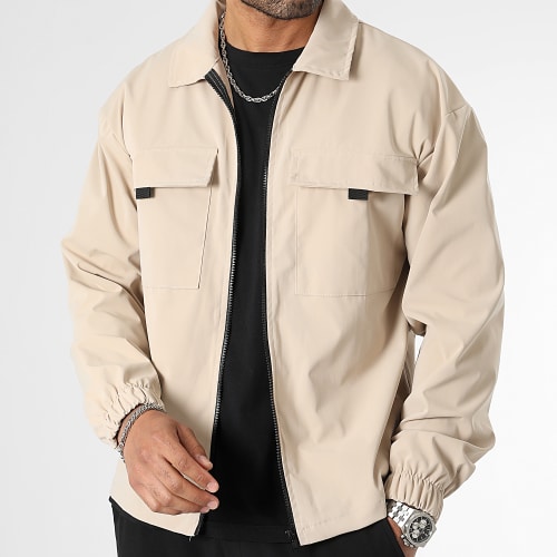 Veste Zippée Avec Poches 0067 Beige Clair