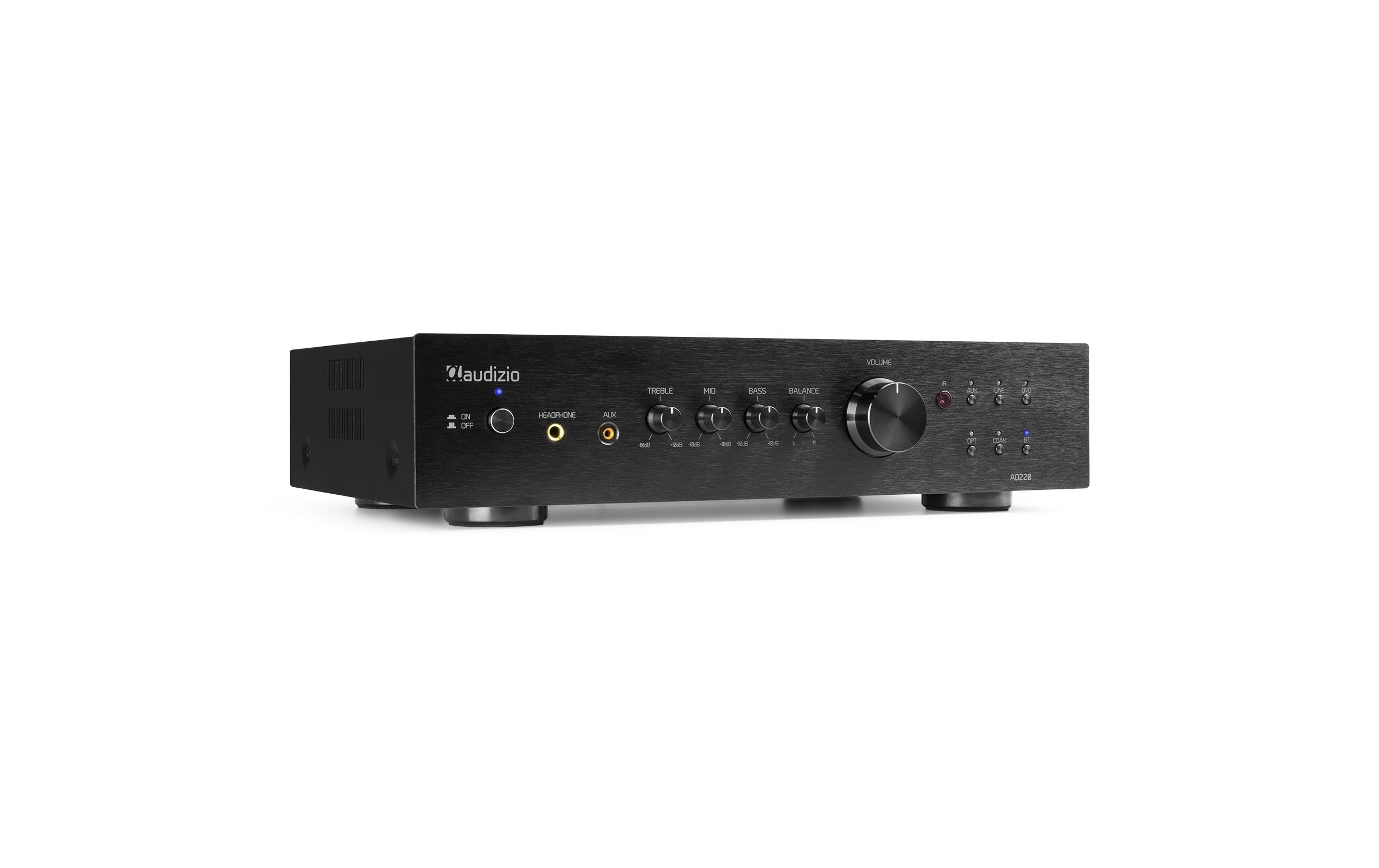 Stereo-Verstärker AD220B Schwarz<br>Vielseitiger 2-Kanal-Verstärker mit grosser Funktionalität