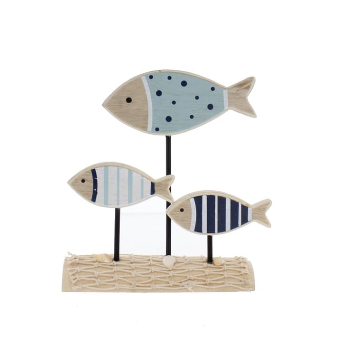 Standdeko Fische - ca. 19,5 x 5 x 22 cm