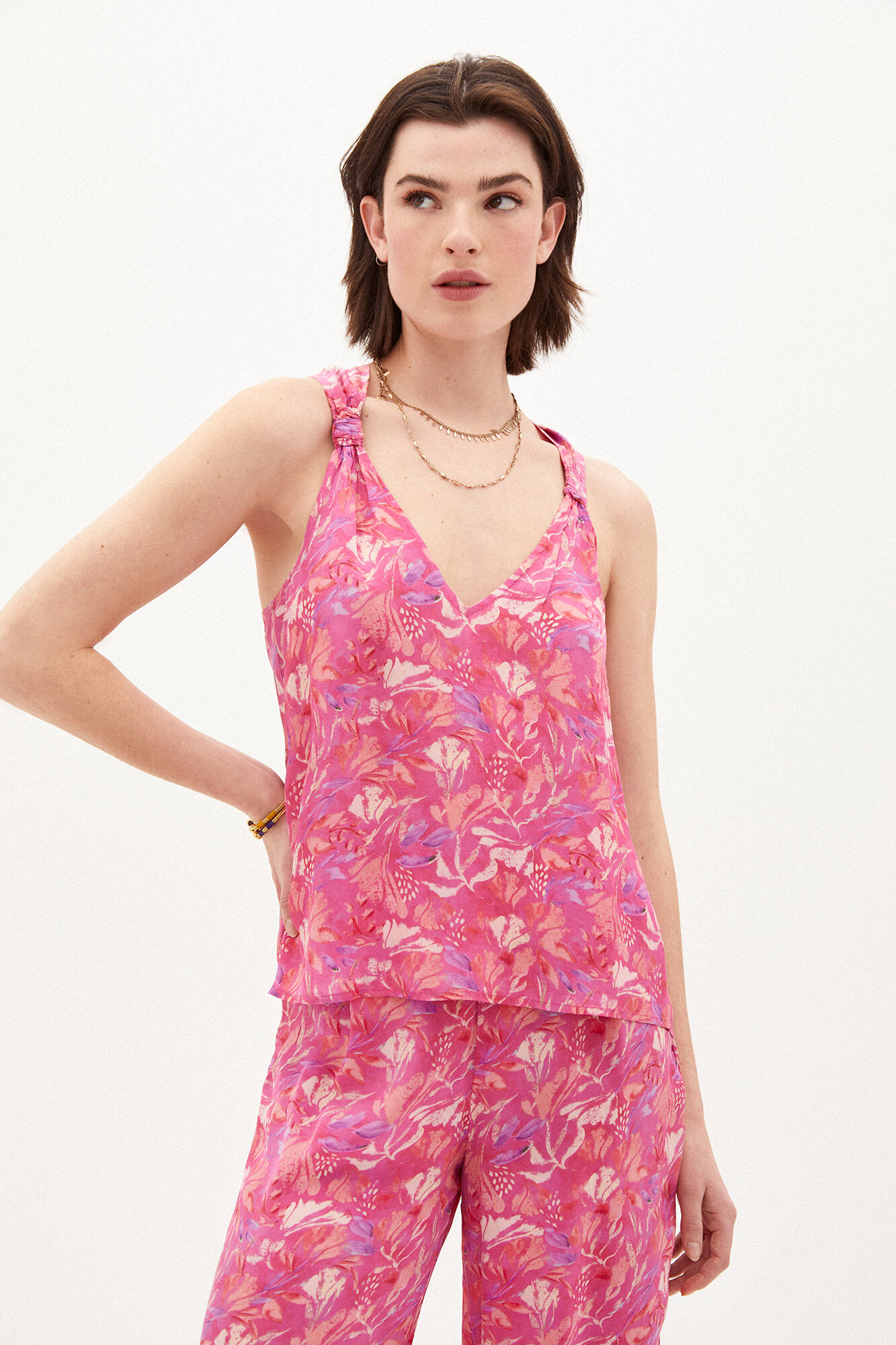 Top tomara que caia estampado Kate - Várias opções
