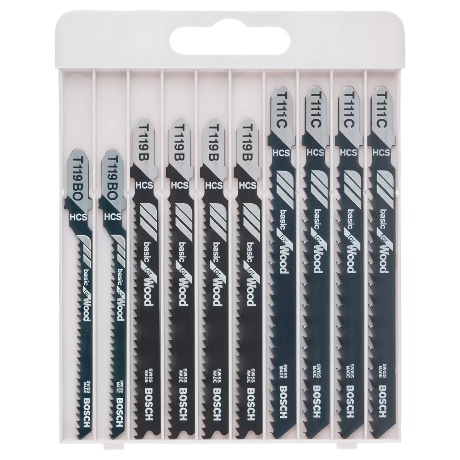 Bosch 2607010629 HCS 10 delig Decoupeerzaagblad set Basic - Hout