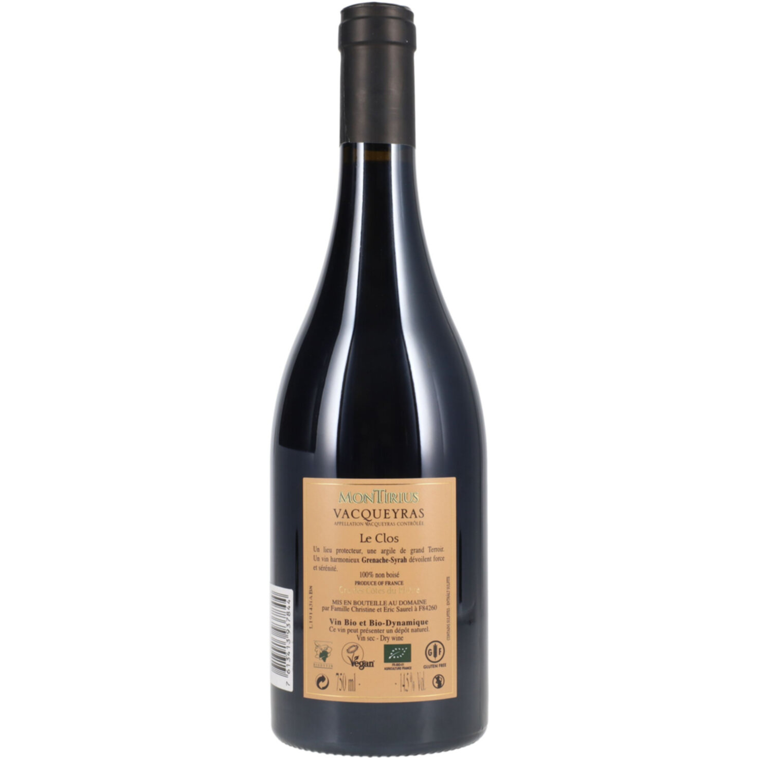 Vacqueyras AOP Le Clos, Montirius -75cl