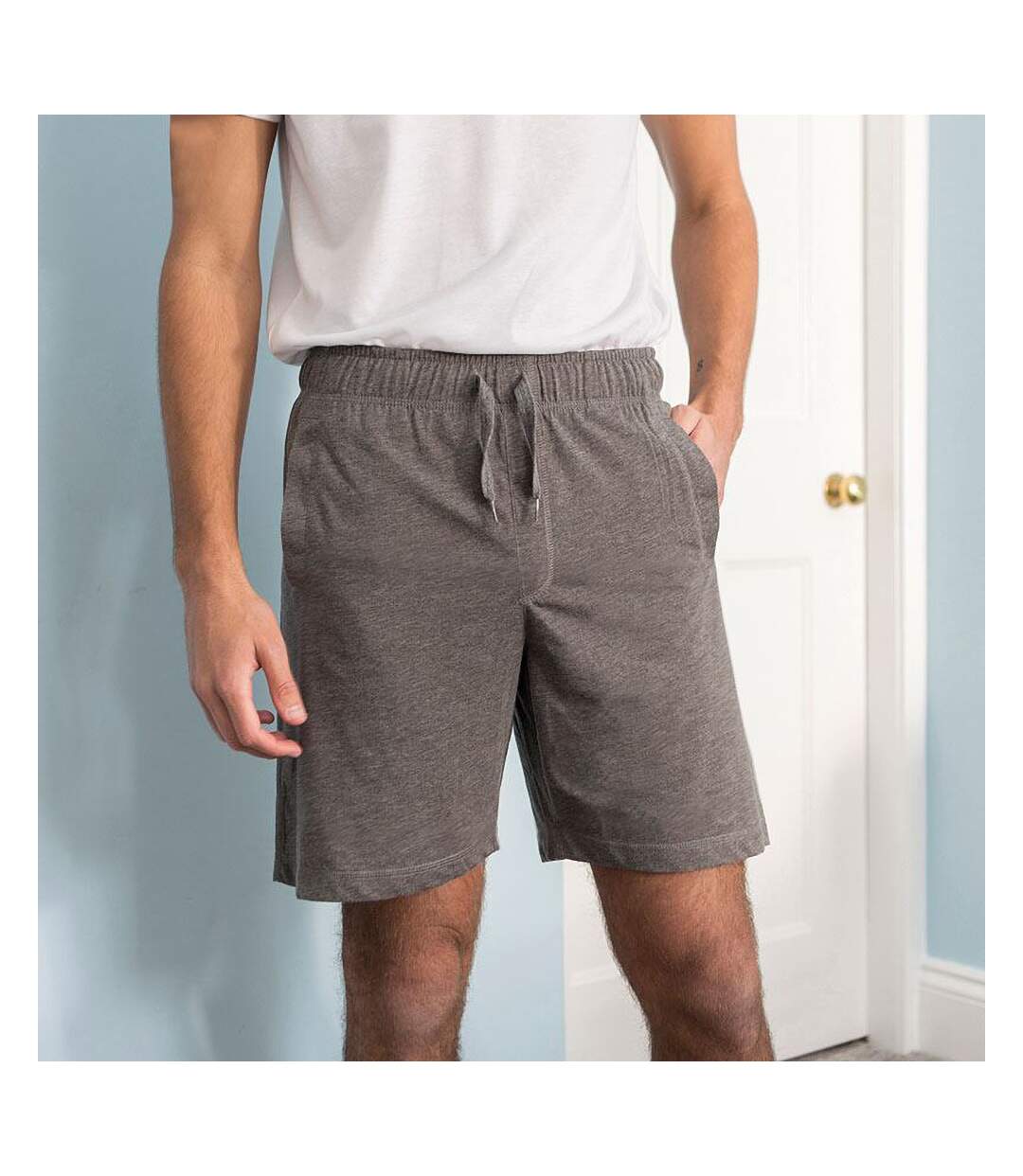 Comfy Co - Short de sport élastiqué - Homme (Gris foncé) - UTRW5320
