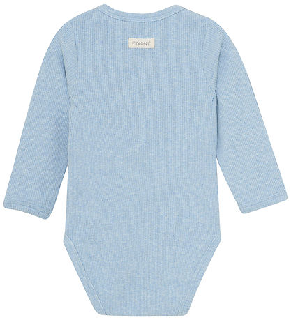 Fixoni Wickelbody l/ä - Rib - Blue Nebel Melange