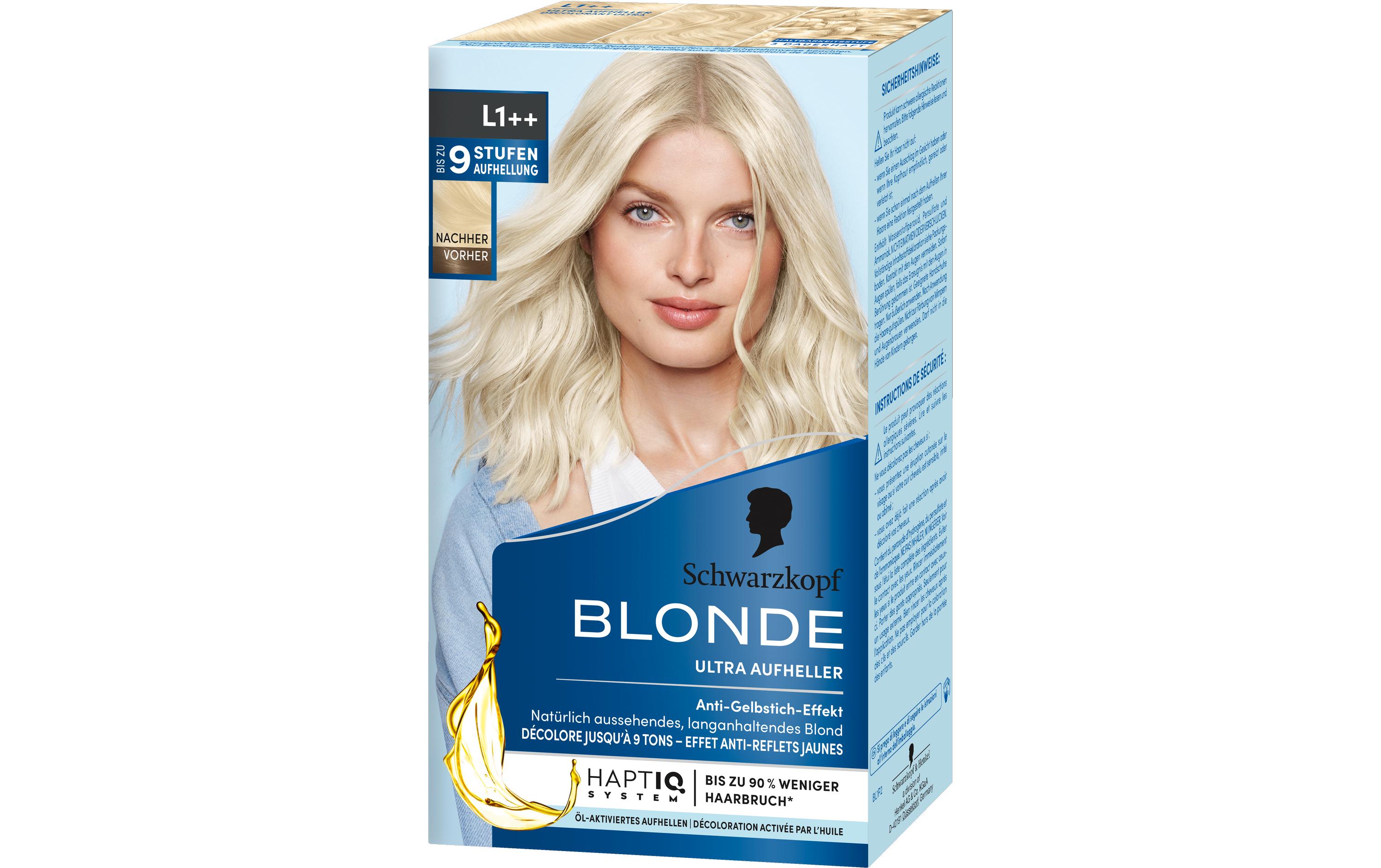 Haarcoloration Ultra Aufheller L1++Haarfarbe mit Anti-Schädigungs-System