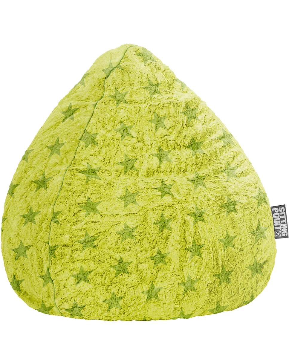 BeanBag FLUFFY STARS XL, 70 x 110 (Farbe: grün)