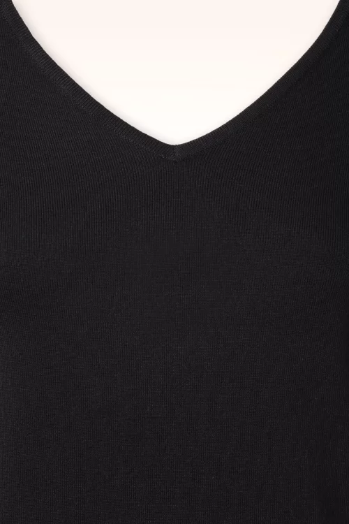 Zilch V-Neck top in zwart