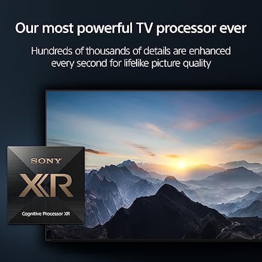 TV Sony 4K Ultra HD de 65 polegadas Série X90L: BRAVIA XR Full Array LED Smart Google TV com Dolby Vision HDR e recursos exclusivos para o Playstation® 5 XR65X90L - Modelo 2023, Preto