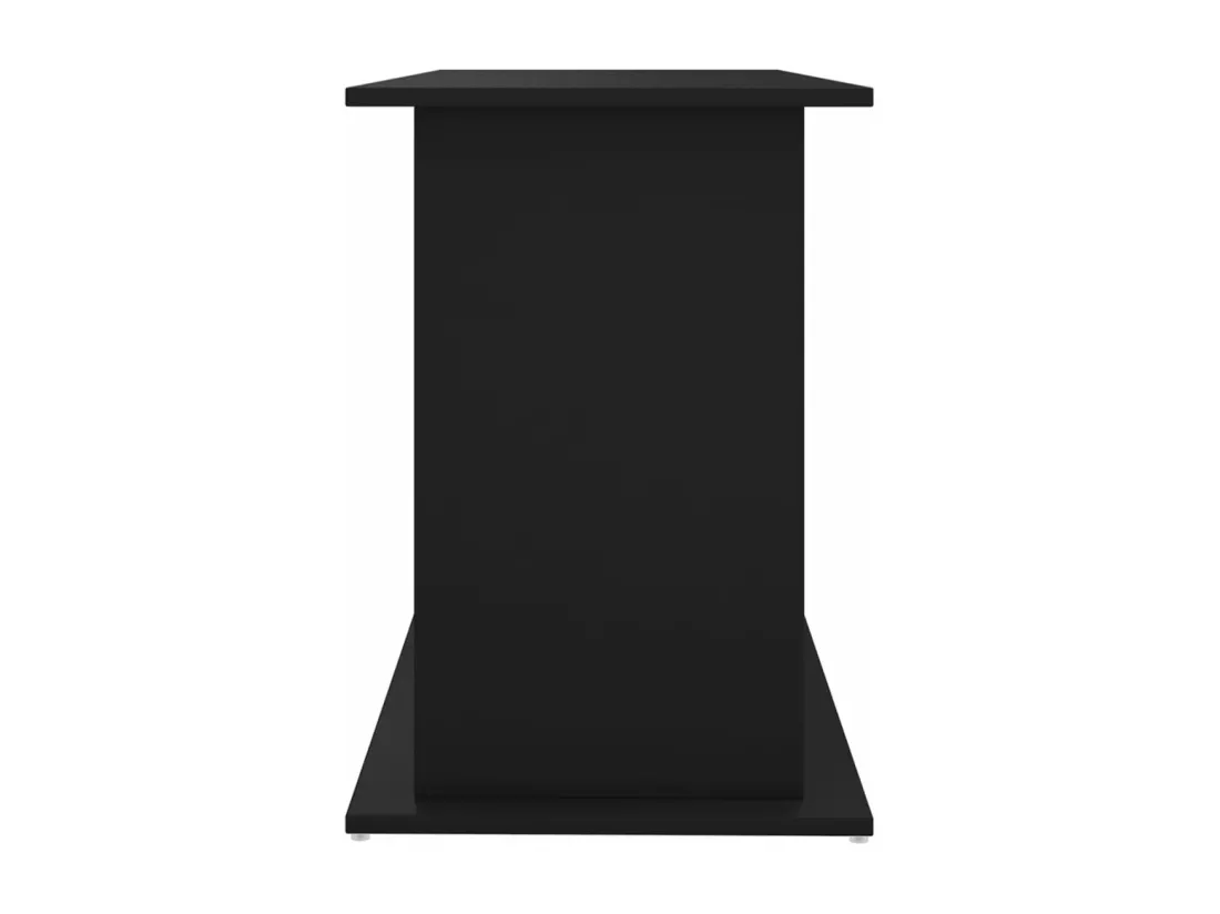 Support pour aquarium noir 121x41x58 cm bois d'ingénierie