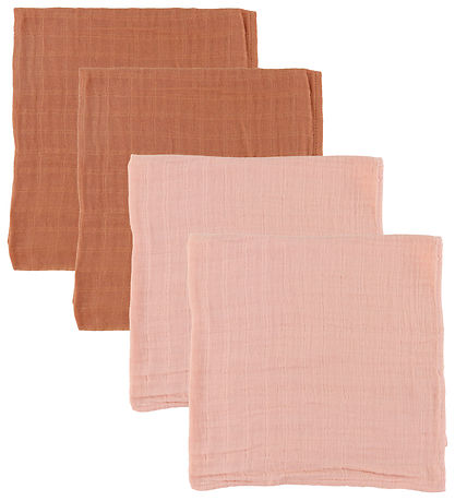 Pippi Spucktücher - 4er-Pack - 65x65 cm - Verschleiert Rose