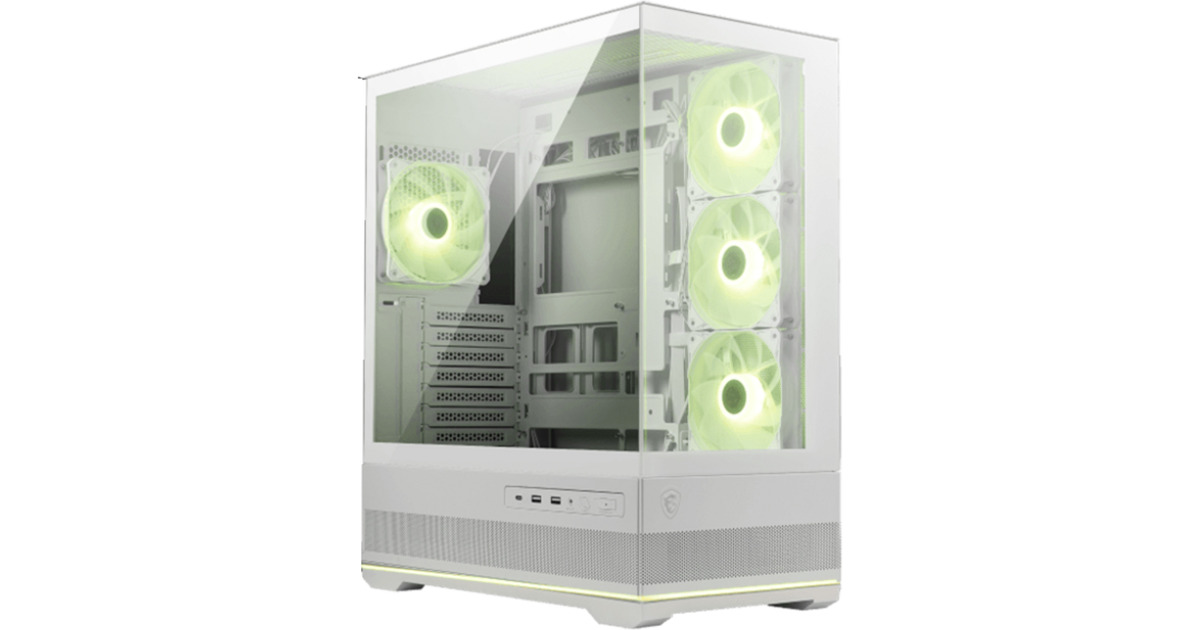 MSIMAG PANO 110R PZ midi tower behuizing  (Wit | 2x USB-A | 1x USB-C | Tempered Glass)