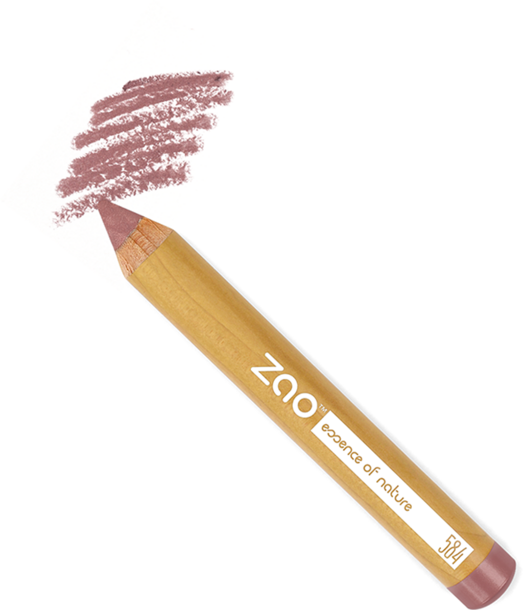 ZAO  Jumbo Lip & Cheek Pencil, 584 Rosewood (2 g)