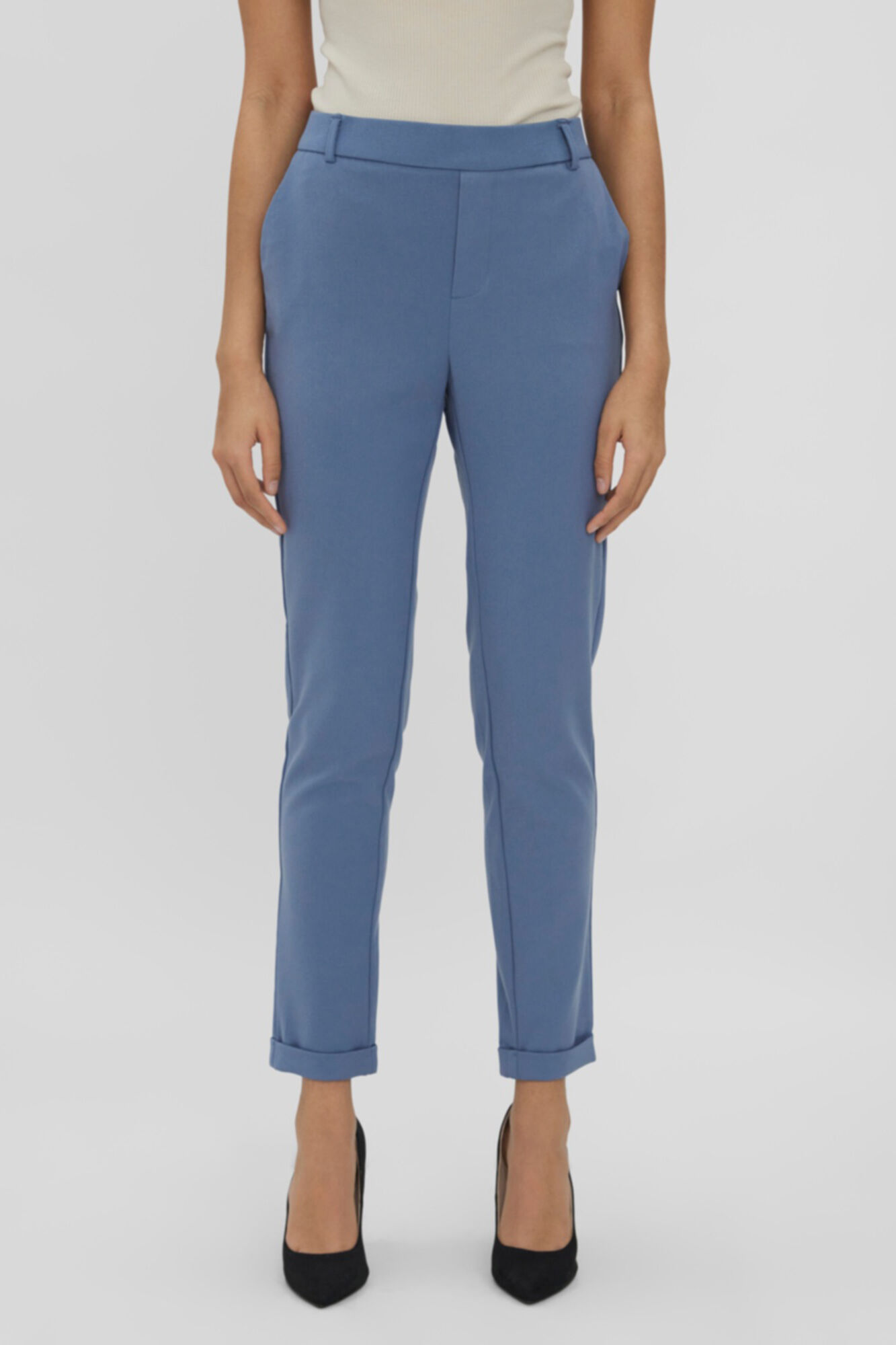 Calça reta - Azul