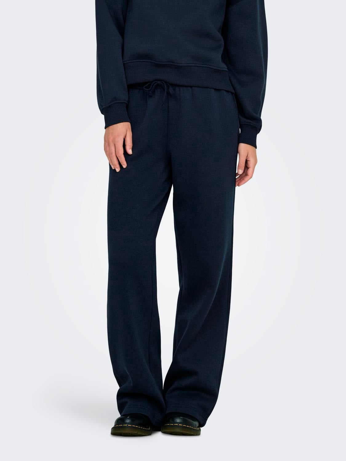 ONLBEST Mittlere Taille Weiter Beinschnitt Hose Navy Blazer