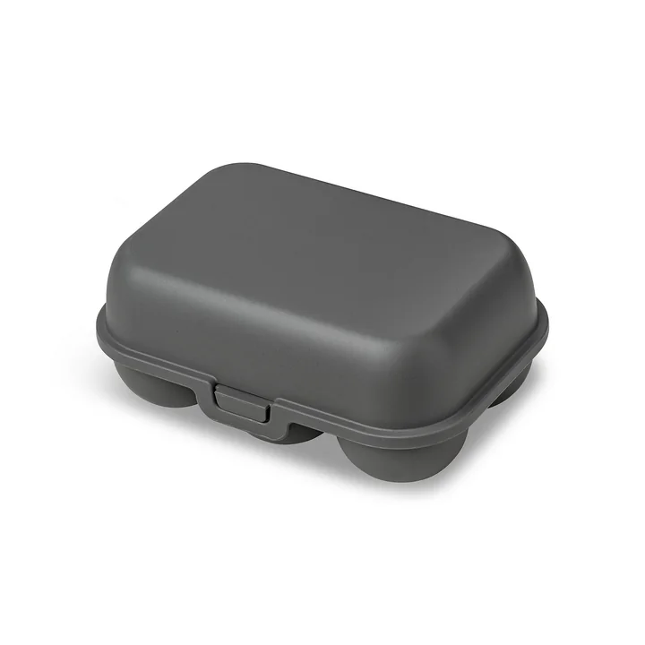 Koziol - Eggs to go Mehrweg Eierbehälter mini, nature ash grey