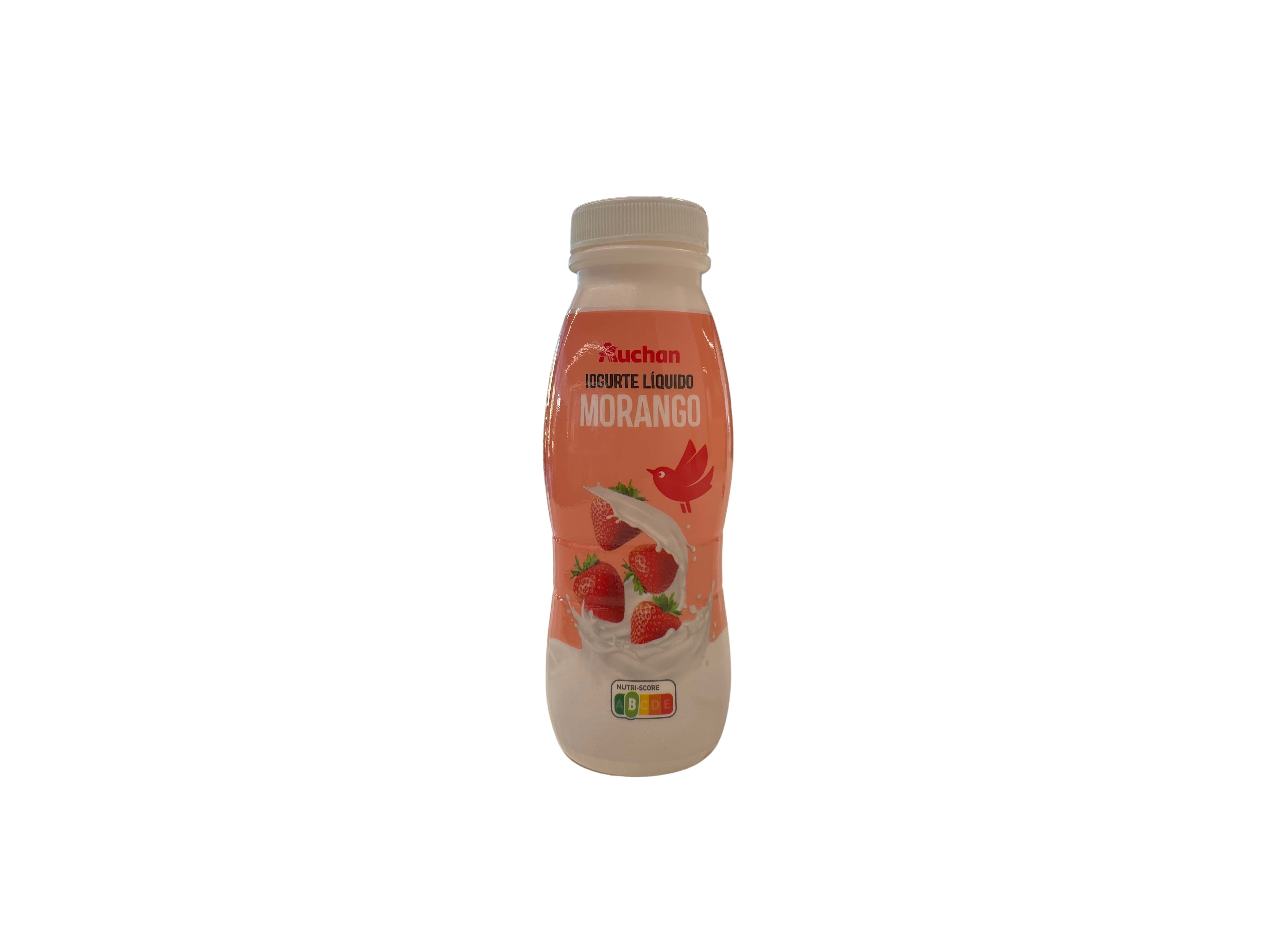 IOGURTE AUCHAN LÍQUIDO MORANGO 170G