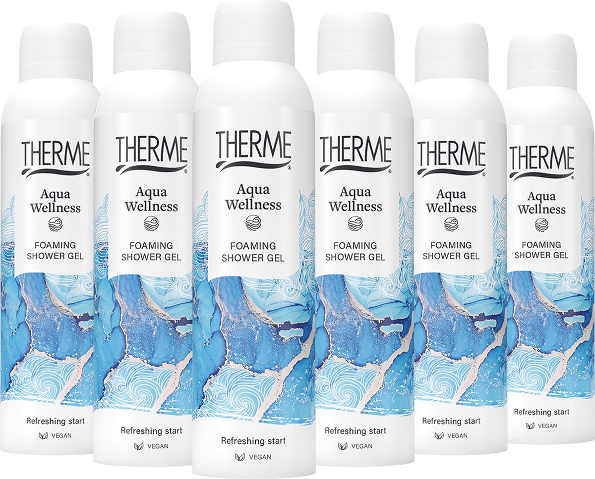 6x Therme Aqua wellness foam shower (200 ml)