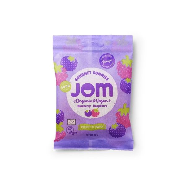 Bio Gomas Vegan Ácidas Mirtilo Frambosa 70G