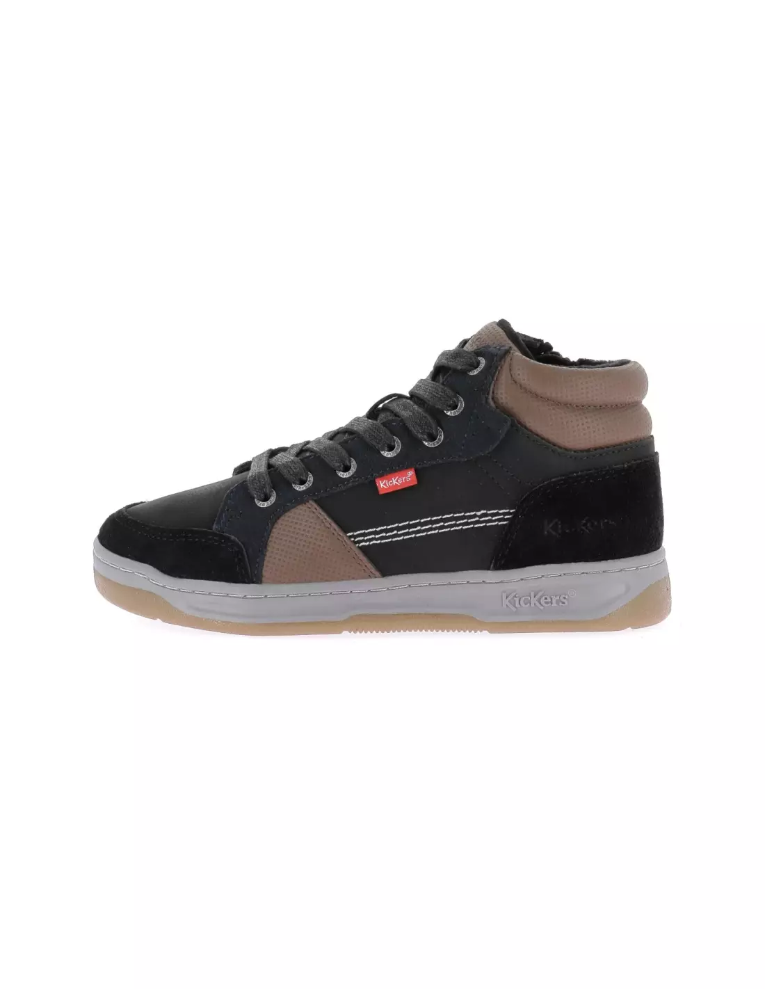 KICKERS KICKOSTA - Baskets Noirbleumarron