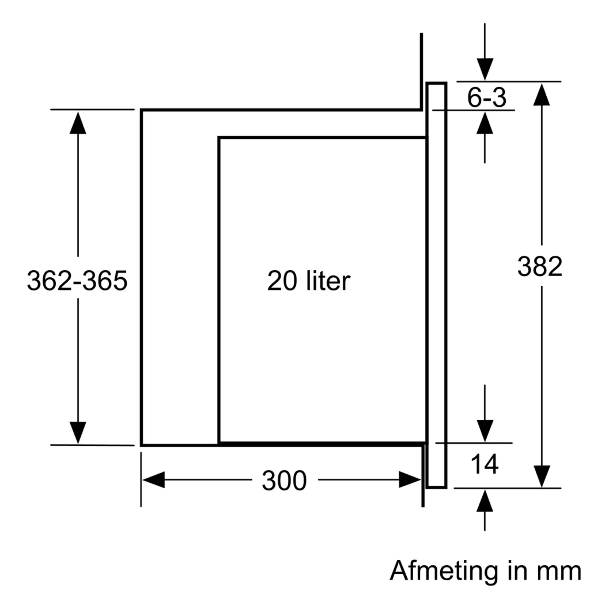 Serie 4 Inbouwmagnetron Zwart