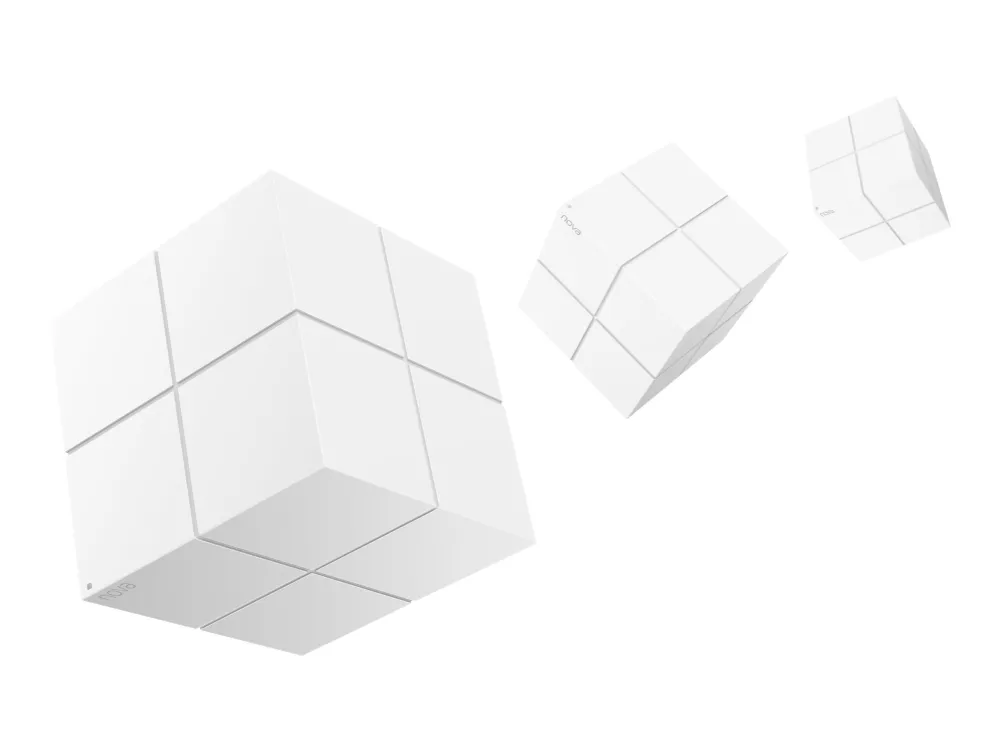 Tenda Nova MW6 - Wi-Fi-system - (3 routere) - op til 6000 sq.ft - mesh 1GbE - Wi-Fi 5 - Dual Band