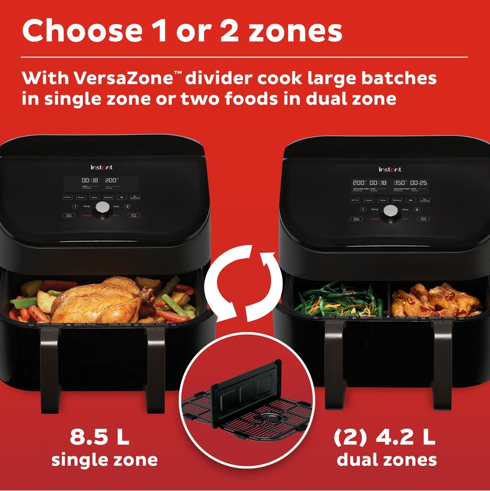 Instant - Vortex Plus VersaZone 8.5 L AirFryer -1700W