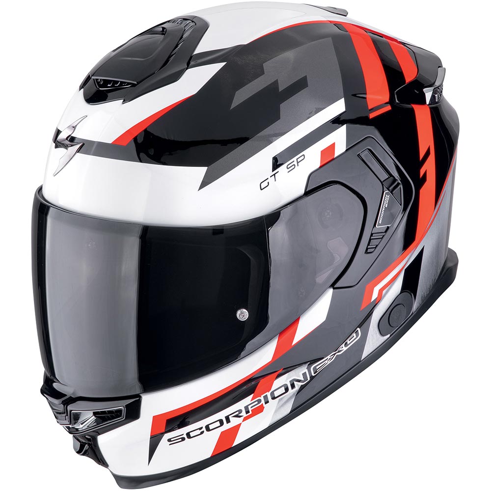 Scorpion - Casque Exo-GT SP Air Tornado Noir / Blanc / Rouge