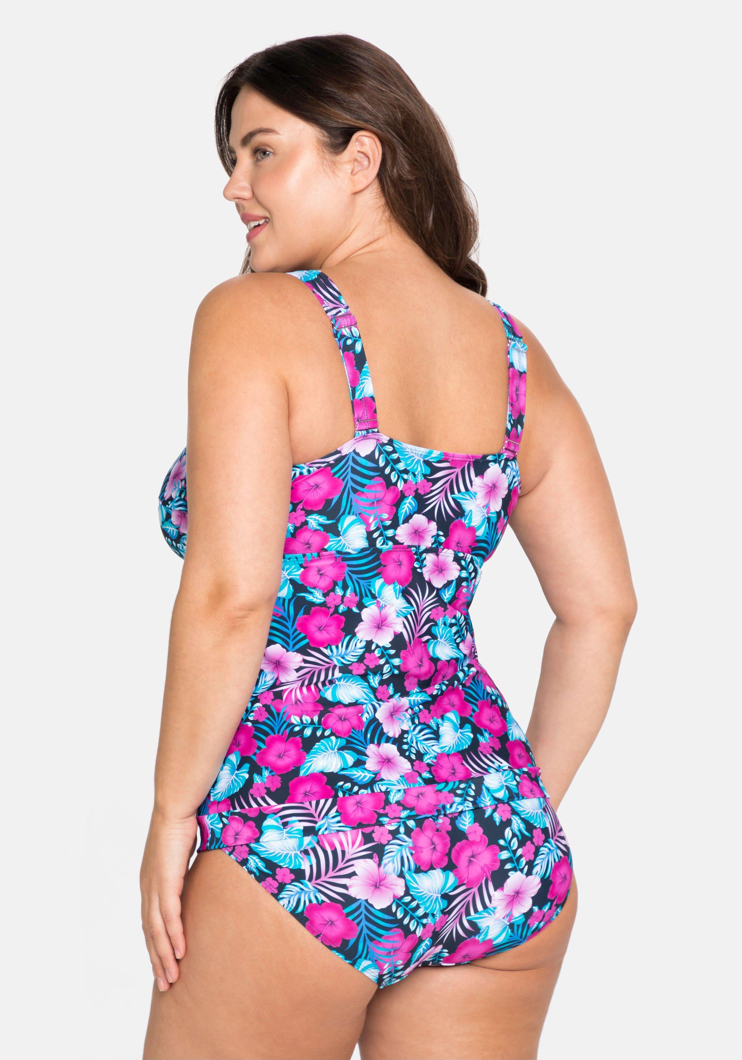 Tankini-Top mit Shaping-Einsatz, wattierte Cups