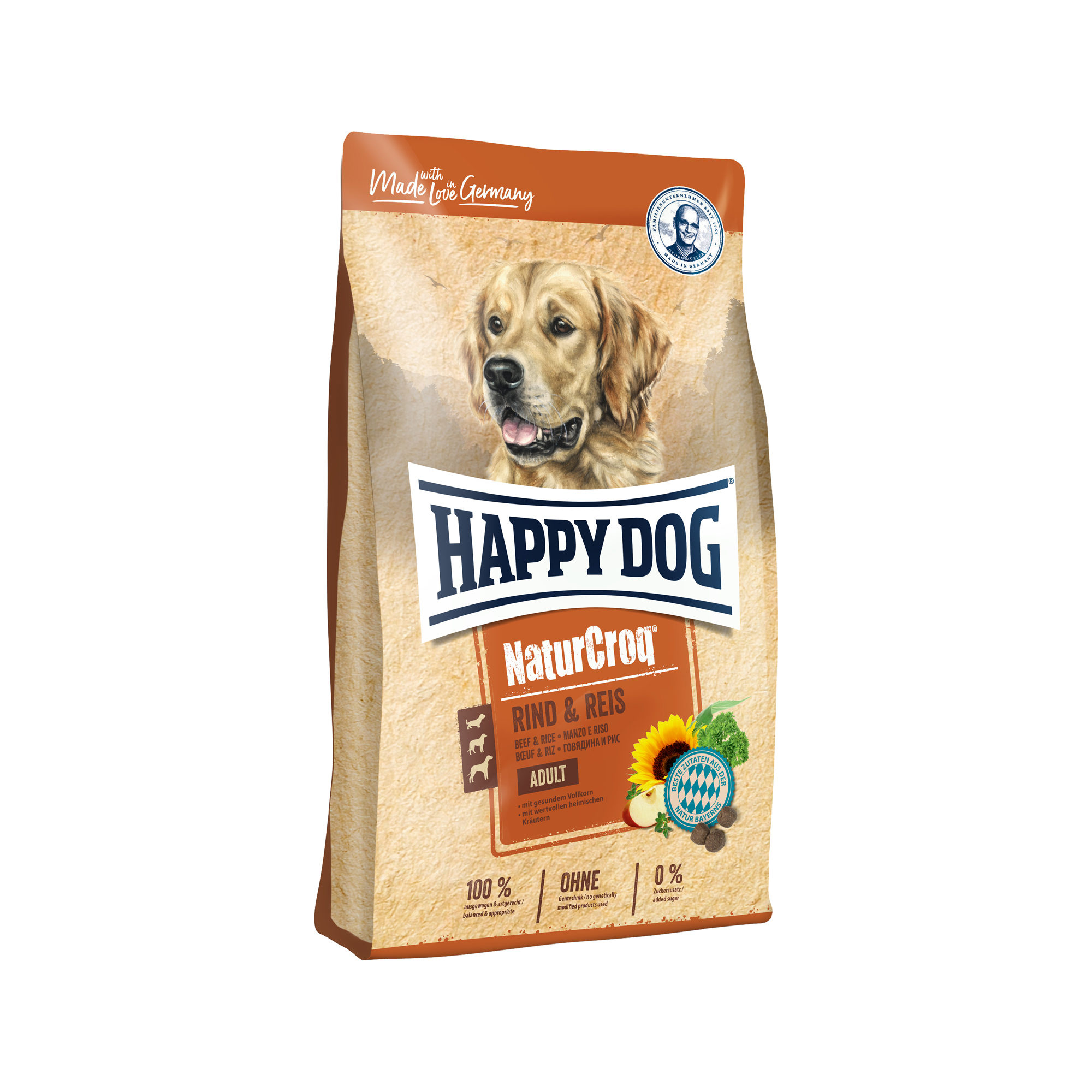 Happy Dog NaturCroq Rind & Reis (Rund en Rijst)