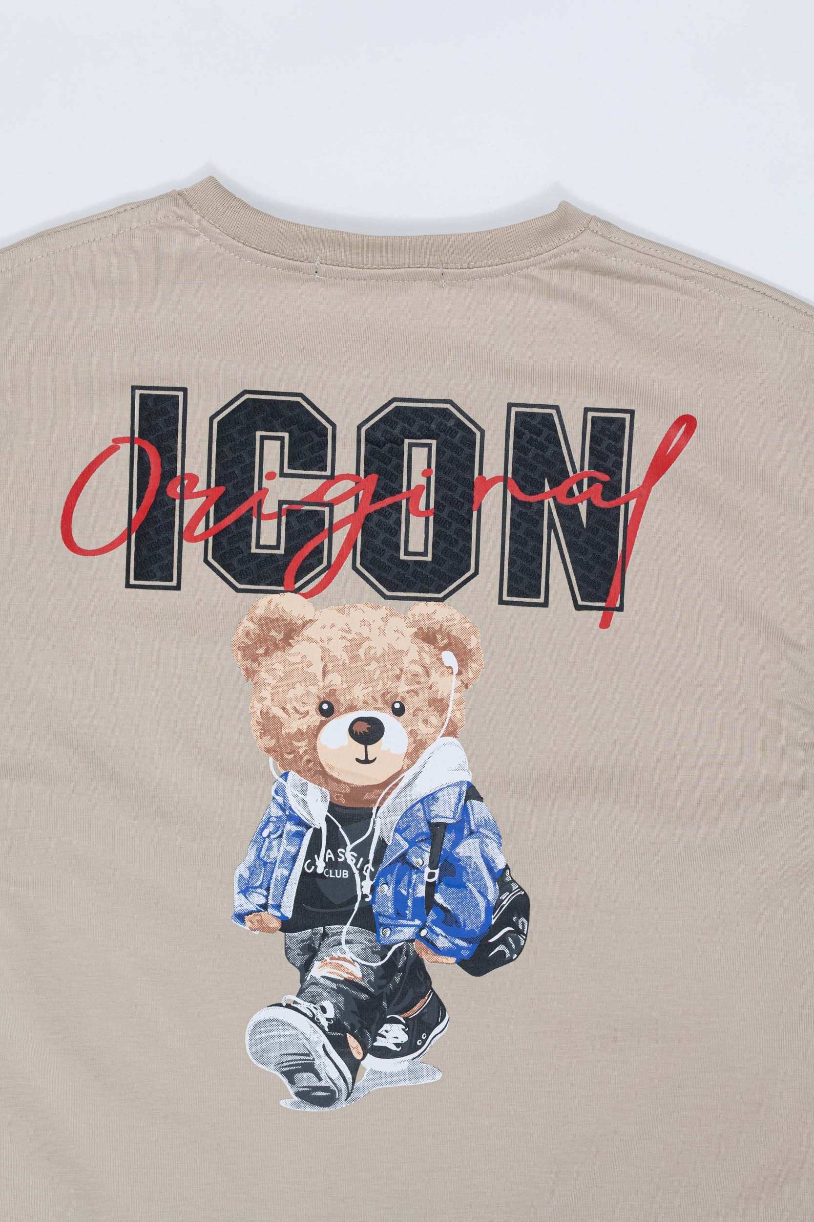 Walking bear icon longsleeves - beige