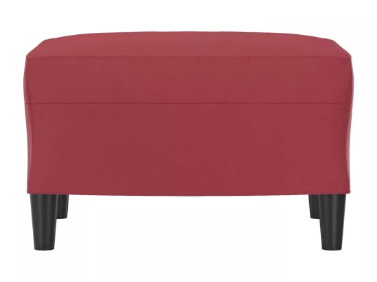 Repose-pied Rouge bordeaux 60x50x41 cm Similicuir
