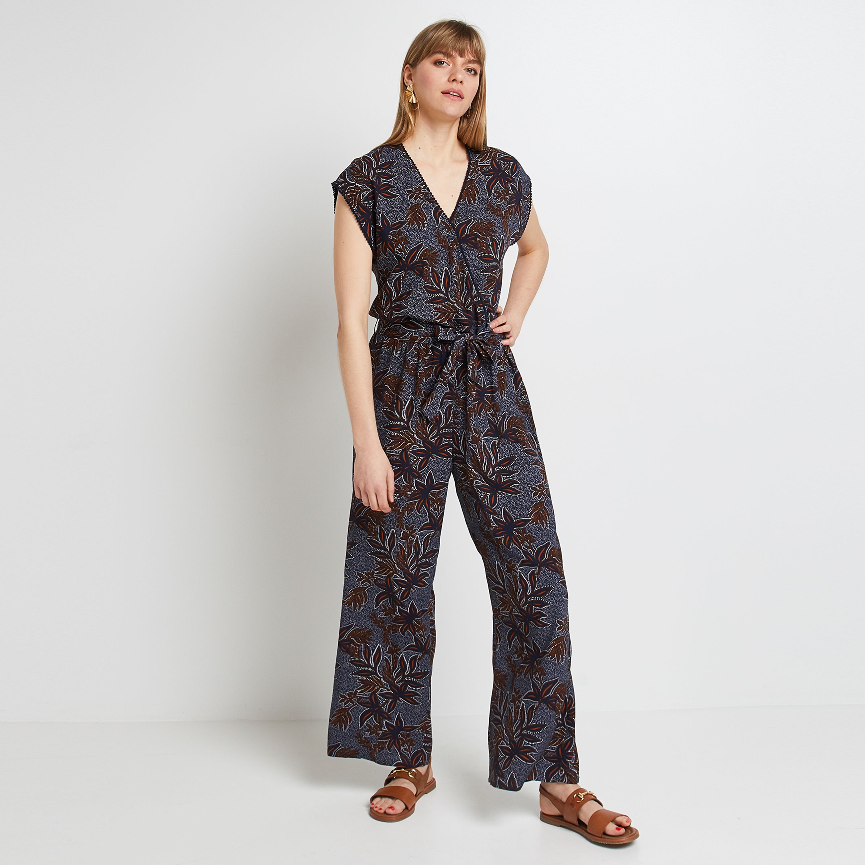 Combinaison imprimée femme - MARINE