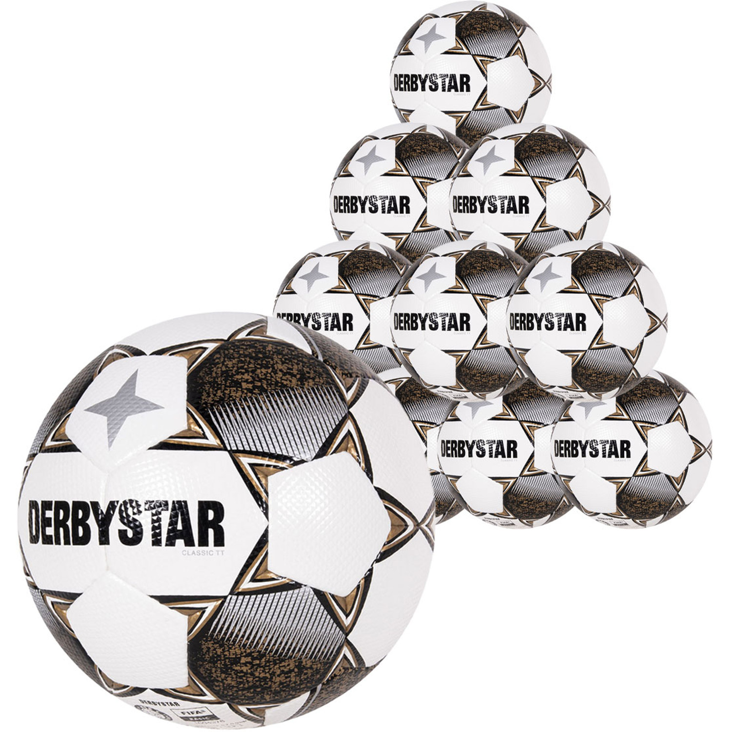 Ballenset Derbystar Classic TT II - Maat 5 - 10 stuks