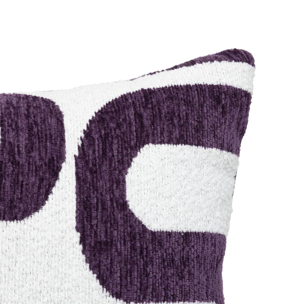 COUSSIN JACQUARD CHENILLE SAFINA VIOLET 40X40CM