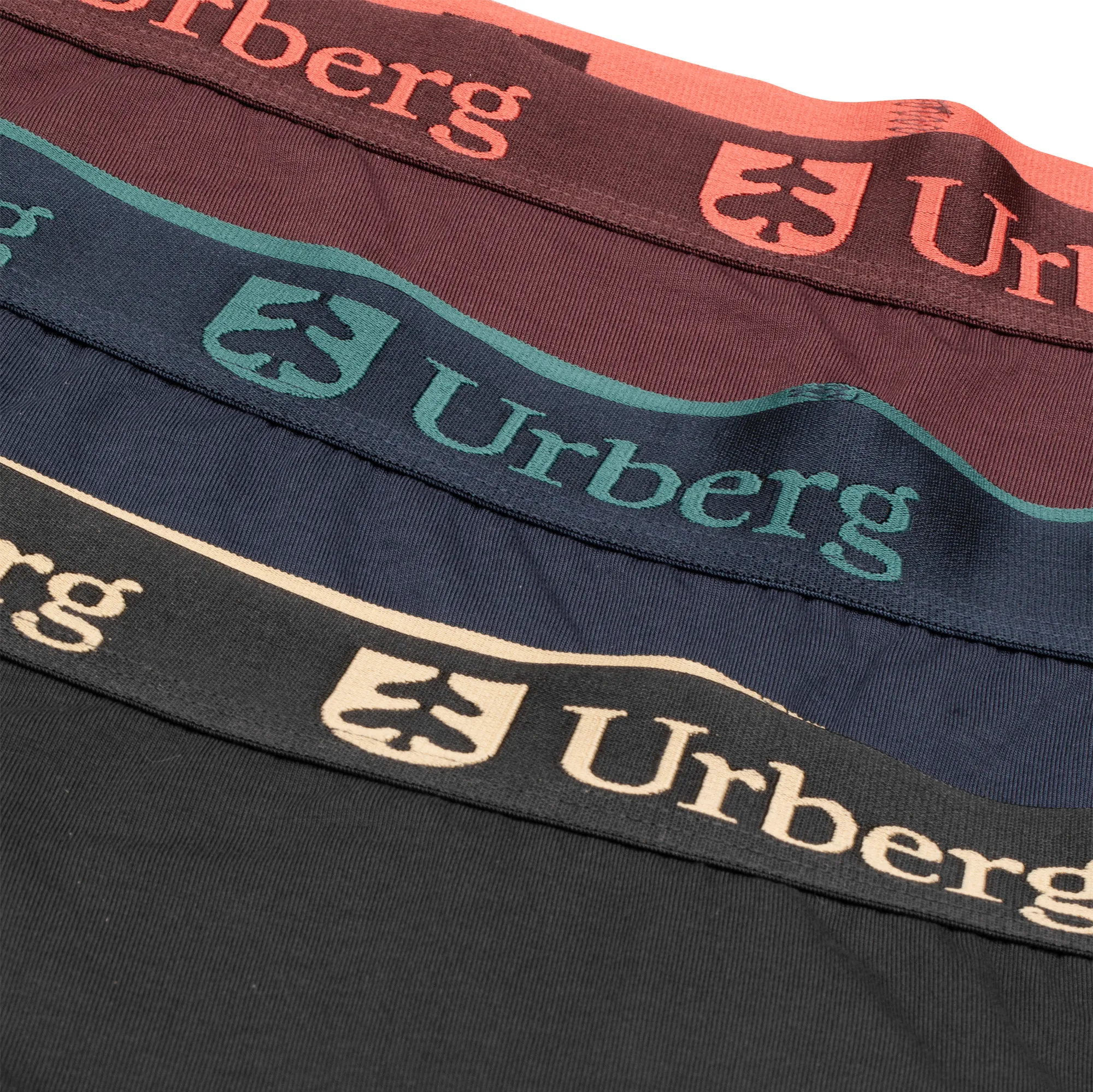 Urberg Women's Isane 3-pack Bamboo Boxers Huckleberry/Blue Nights/Phantom