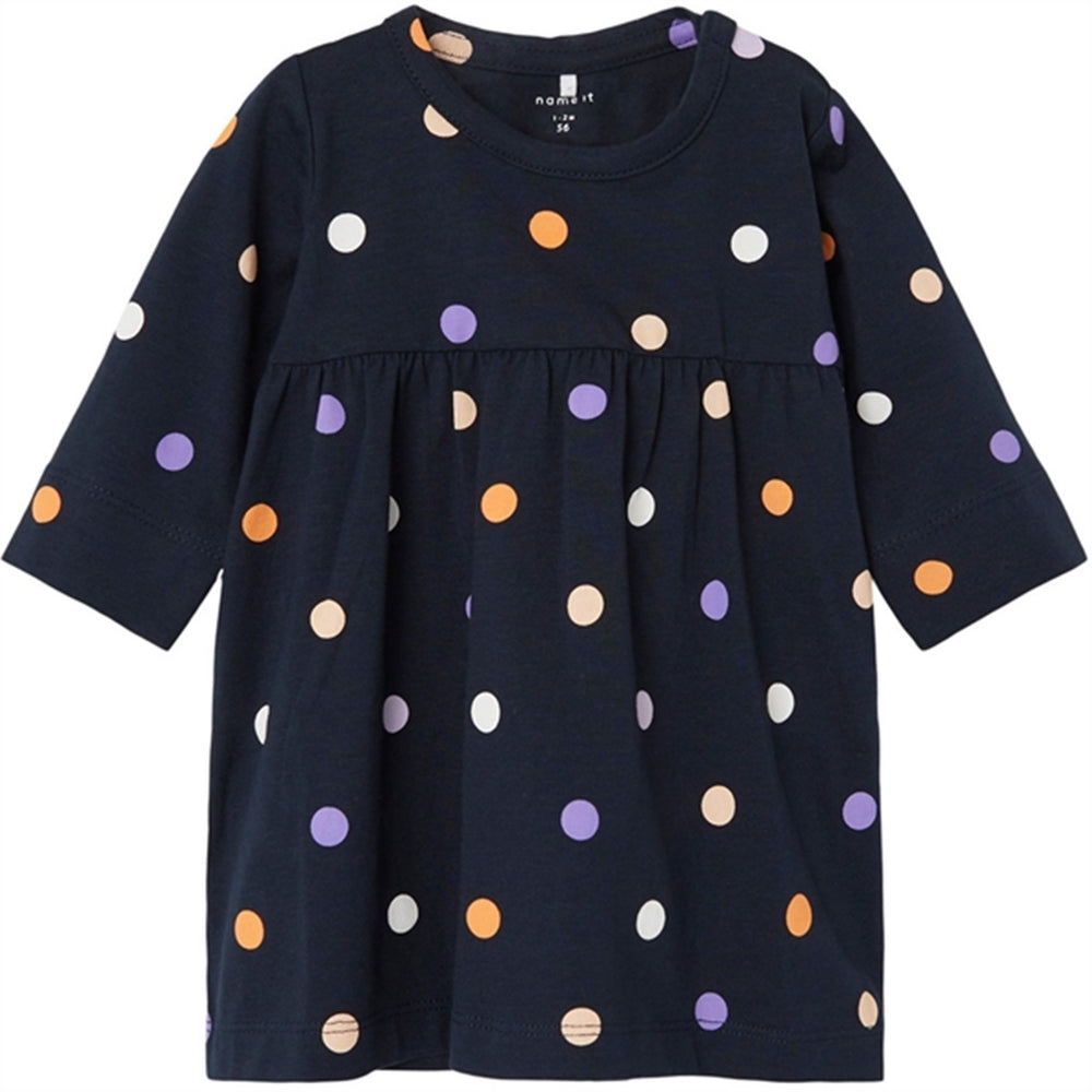 Dark Sapphire Tunna Kjole - Name It → Luksusbaby.dk