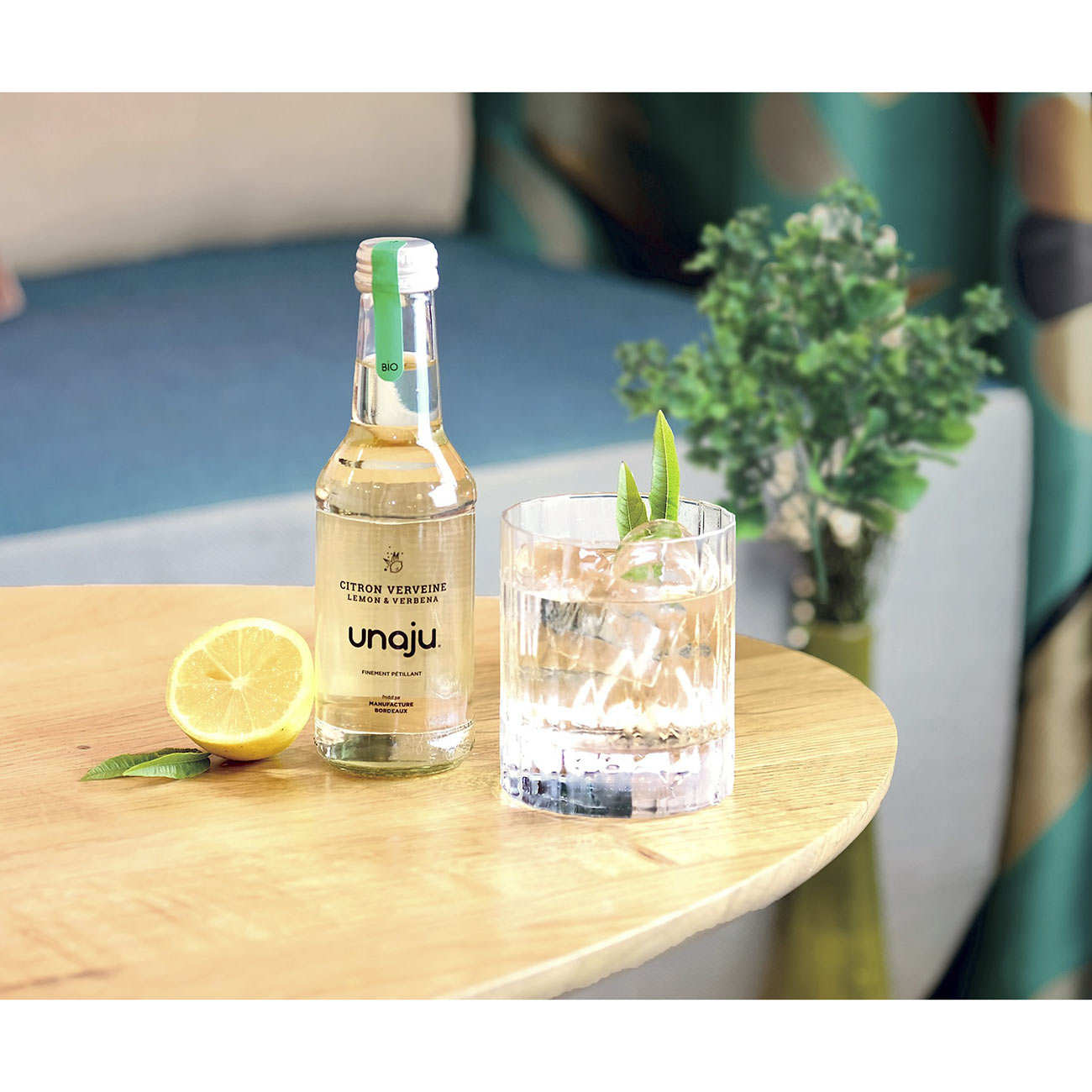 Jus de fruit bio et pétillant - Citron verveine