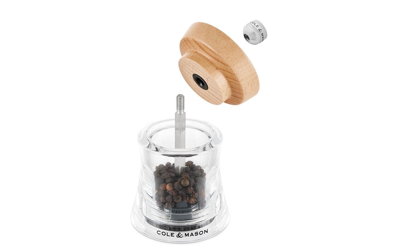 Pfeffermühle Holborn 9.5 cm, Beige/TransparentGewürzmühle für Pfeffer