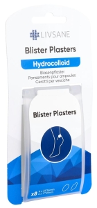 LIVSANE Blasenpflaster hydrokolloid, 8 Stück