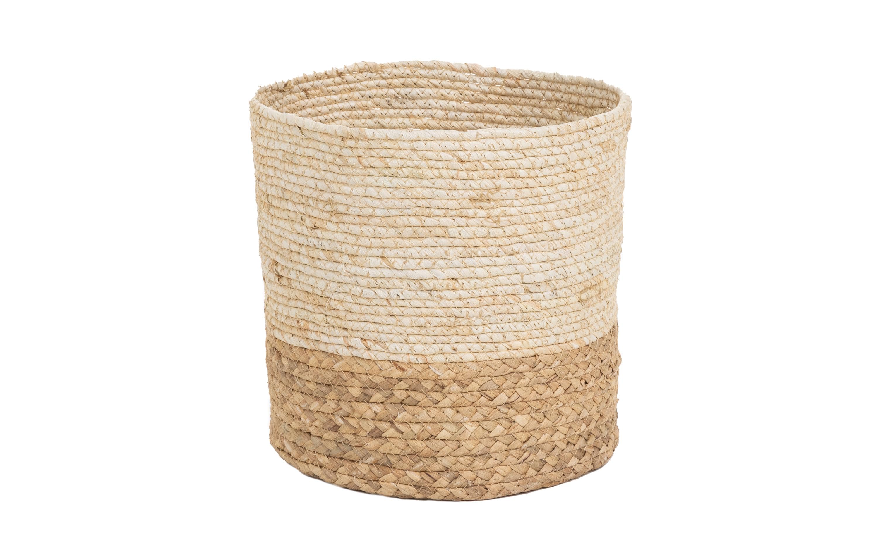 Aufbewahrungskorb Beige/Braun, 29 x 25 cmGeflochtener Behälter