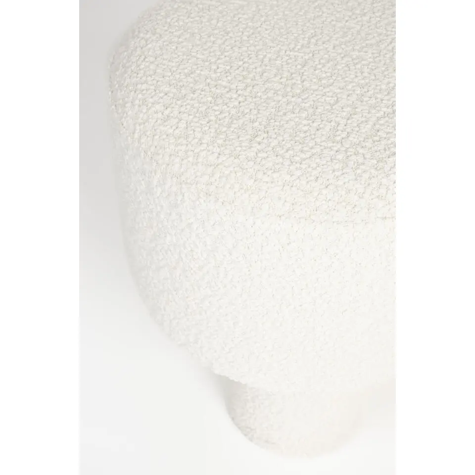 Housecraft Marcos Kruk/ Poef Bouclé Wit