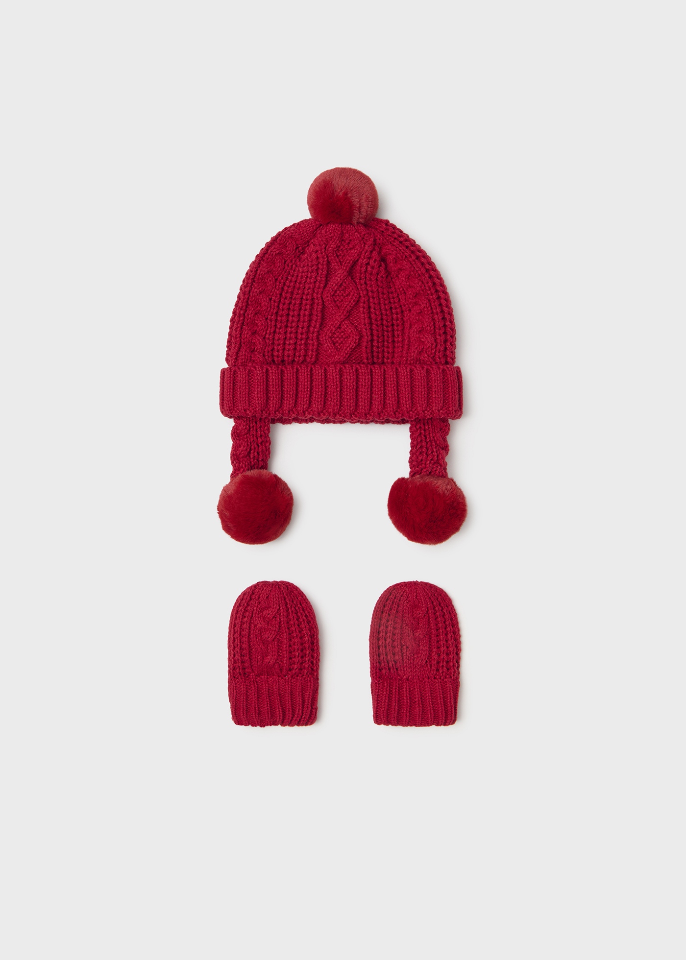 Conjunto de gorro e luvas para recém-nascido