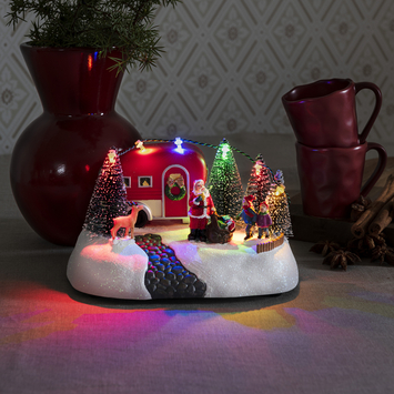 LED kerst tafereel caravan