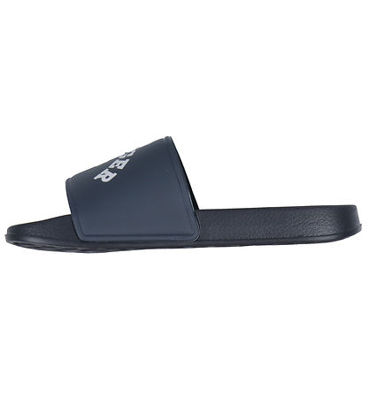 Tommy Hifiger Bådesandaler - Logo Pool Slide - Navy m. Hvid