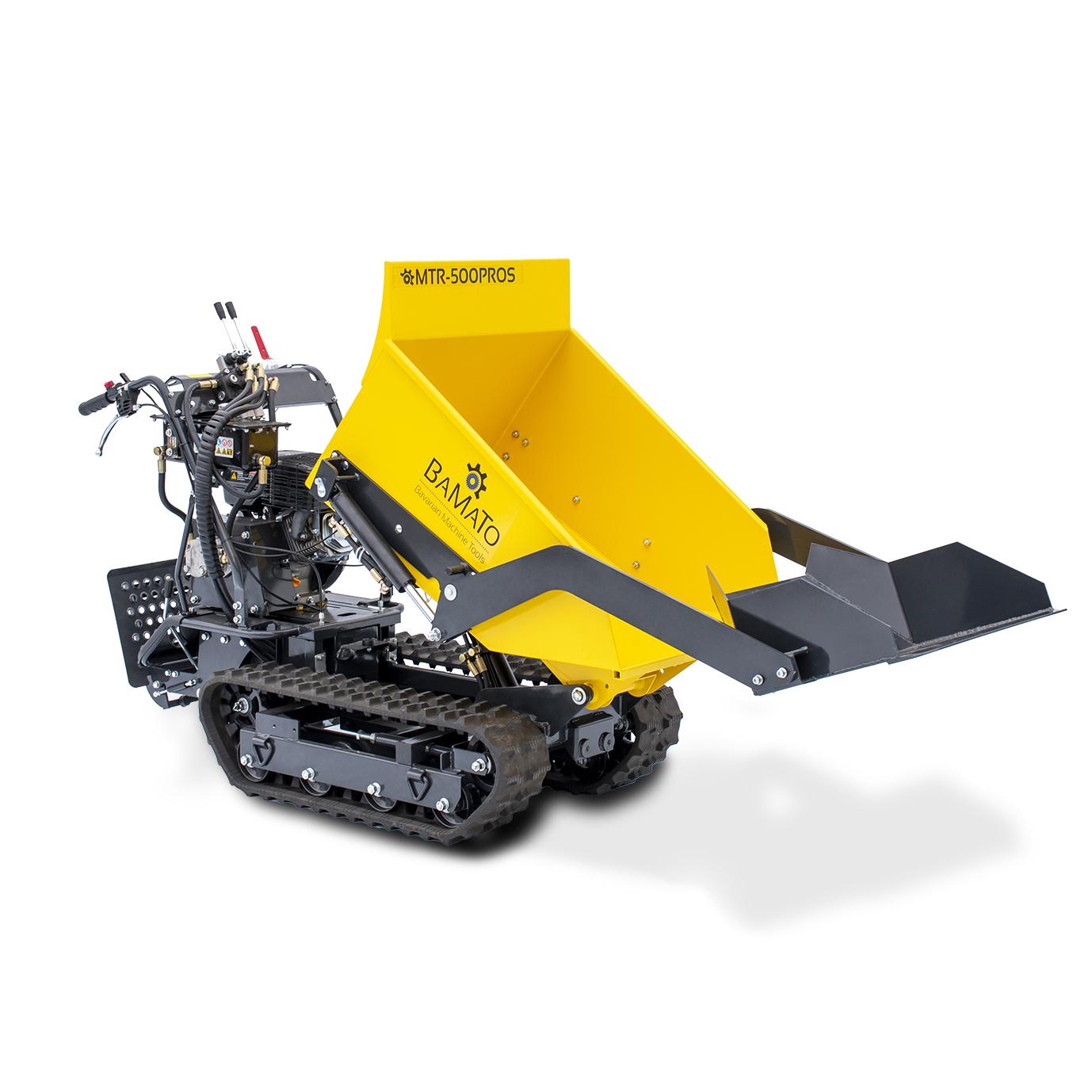 BAMATO Mini Raupendumper MTR-500PROS mit Kipphydraulik & Selbstladeeinrichtung