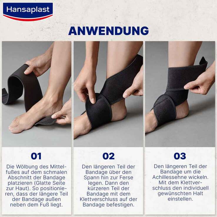 Hansaplast Fußgelenk-Bandage verstellbar, 1 St