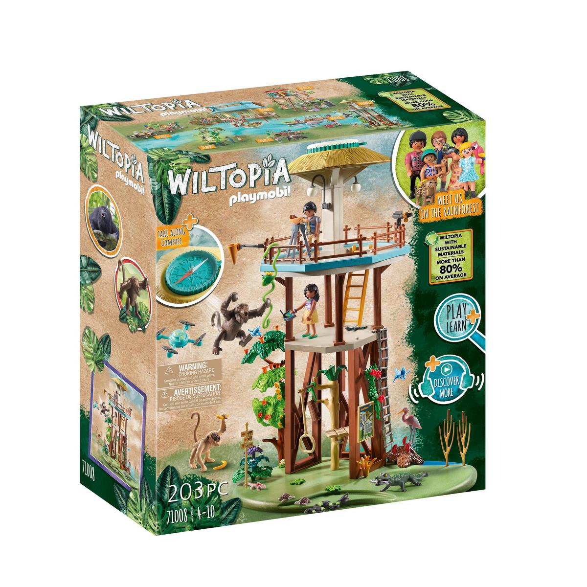 Tour de recherche avec boussole Playmobil Wiltopia 71008