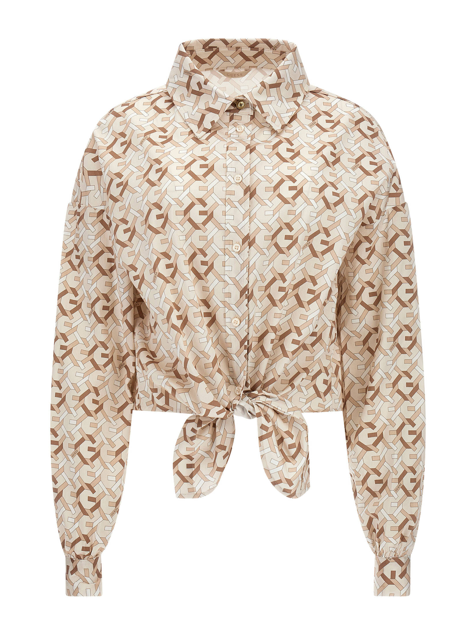 Guess| Damen Bluse DEA BOWED SHIRT Langarm